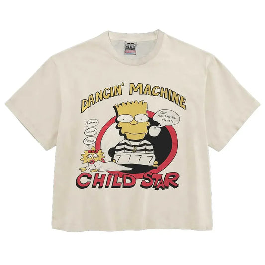Triple 7s Tee Child Star Cream