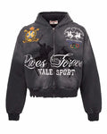 Vale Zip Up Blackrock Black