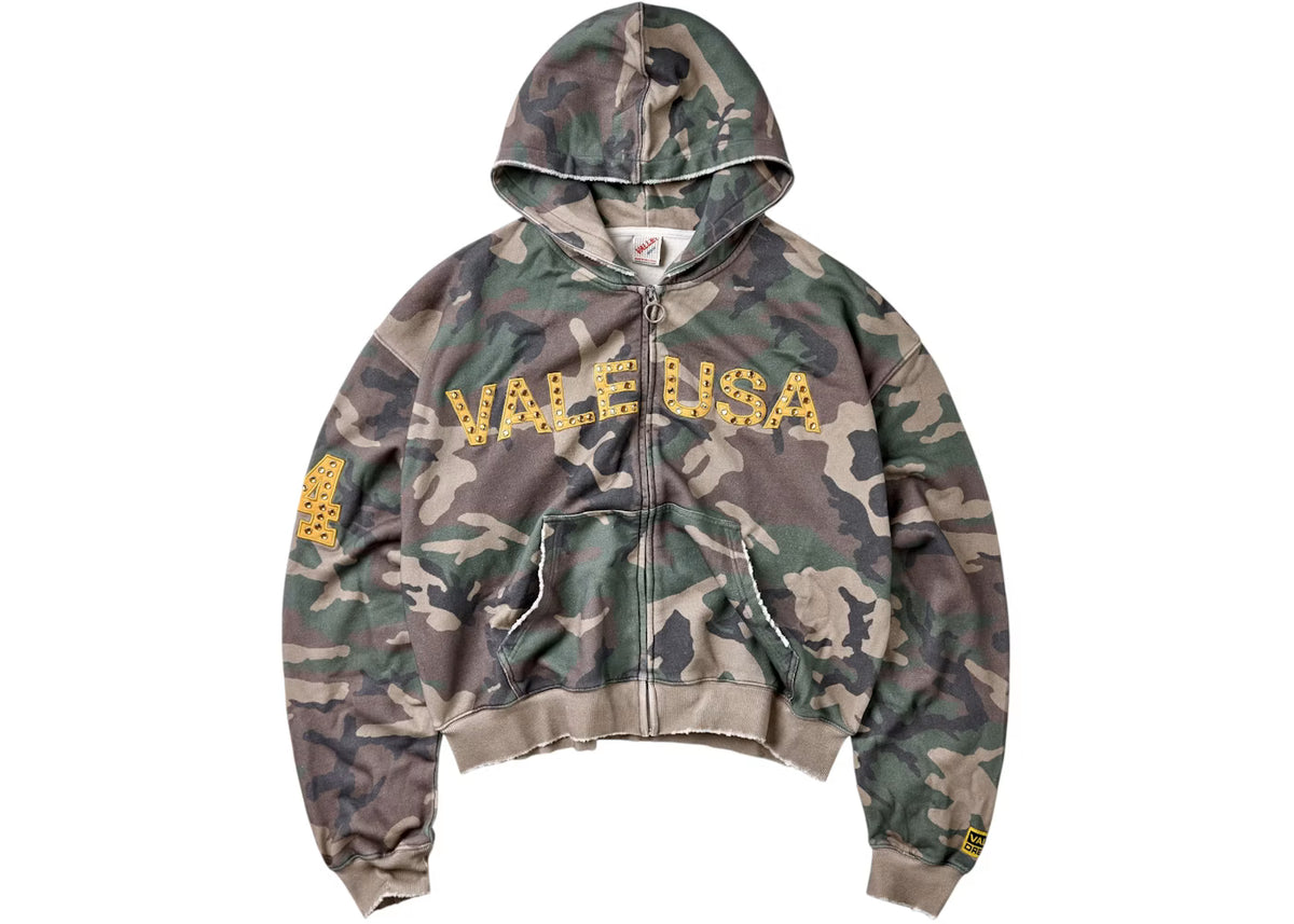 Vale Zip Up Camo/Gold