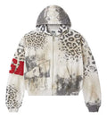 Vale Zip Up Cheetah Grey