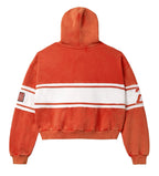 Vale Zip Up Hoodie USA Derby Red