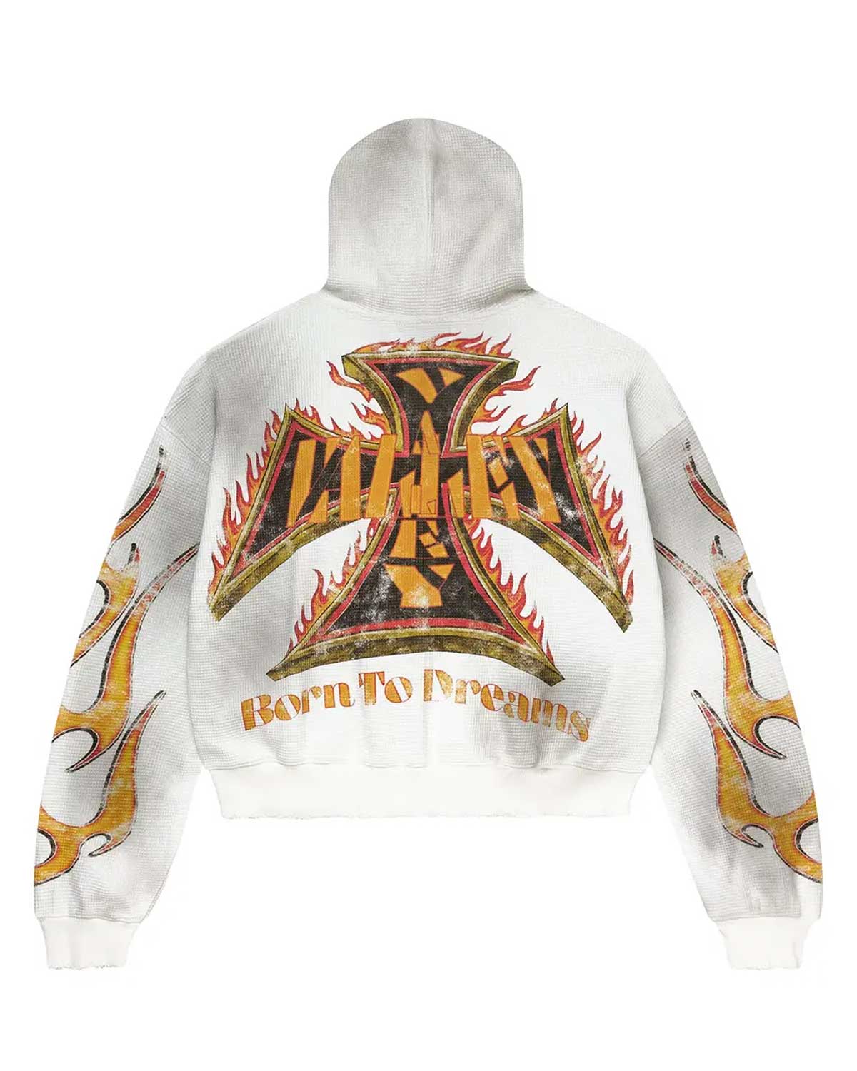 Vale Waffle Zip Up Reborn White