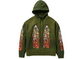 Who Decides War Hoodie Flame Glass Olive