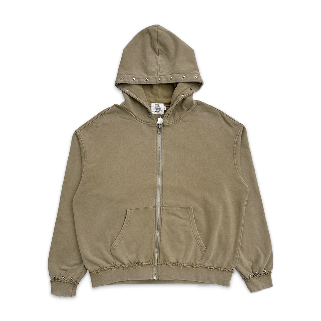 Saint Vanity Terry Zip Up Brown
