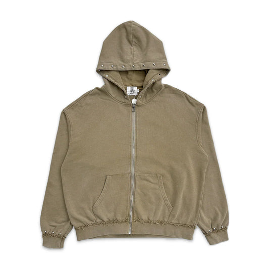 Saint Vanity Terry Zip Up Brown SALE