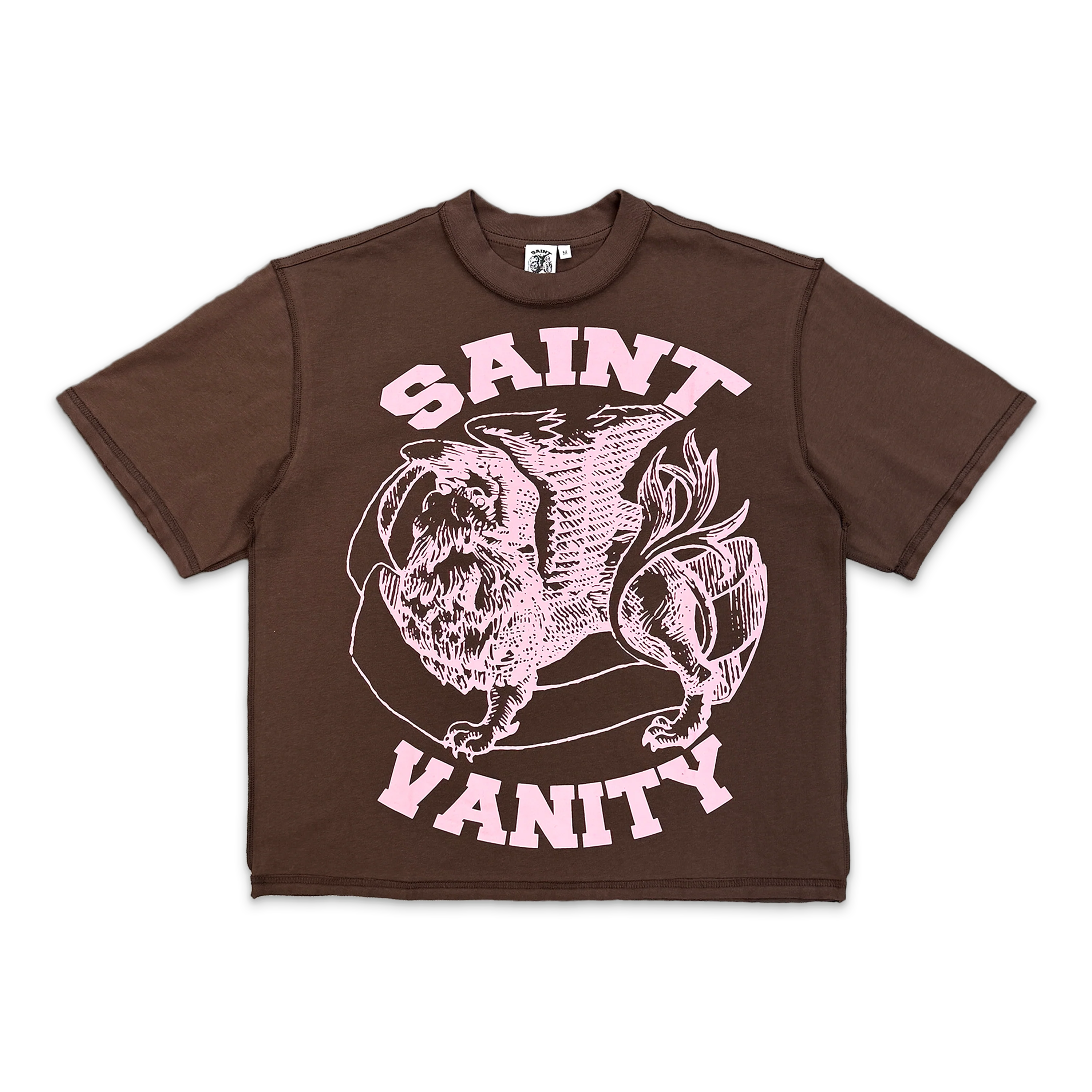 Saint Vanity Griffin Tee Brown/Pink