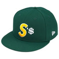 Supreme Money S Logo Fitted Green/Yellow