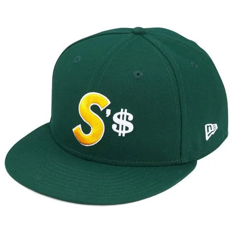 Supreme Money S Logo Fitted Green/Yellow