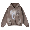 Nulli University Zip Up Brown