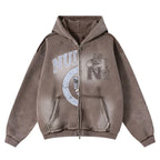 Nulli University Zip Up Brown