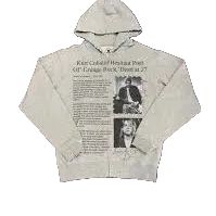 Amis Et Fleurs Kurt Cobain Zip Up Grey