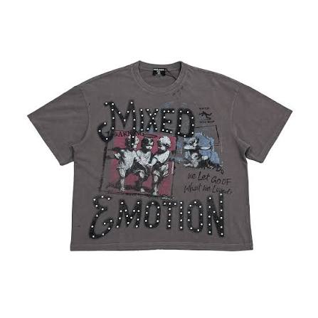 Mixed Emotions Friends Grey Tee