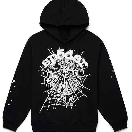 Sp5der Hoodie OG Web Black