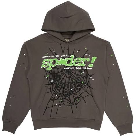 Sp5der Hoodie Punk V2 Slate Grey