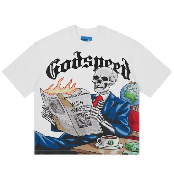God Speed Tee GS Times White