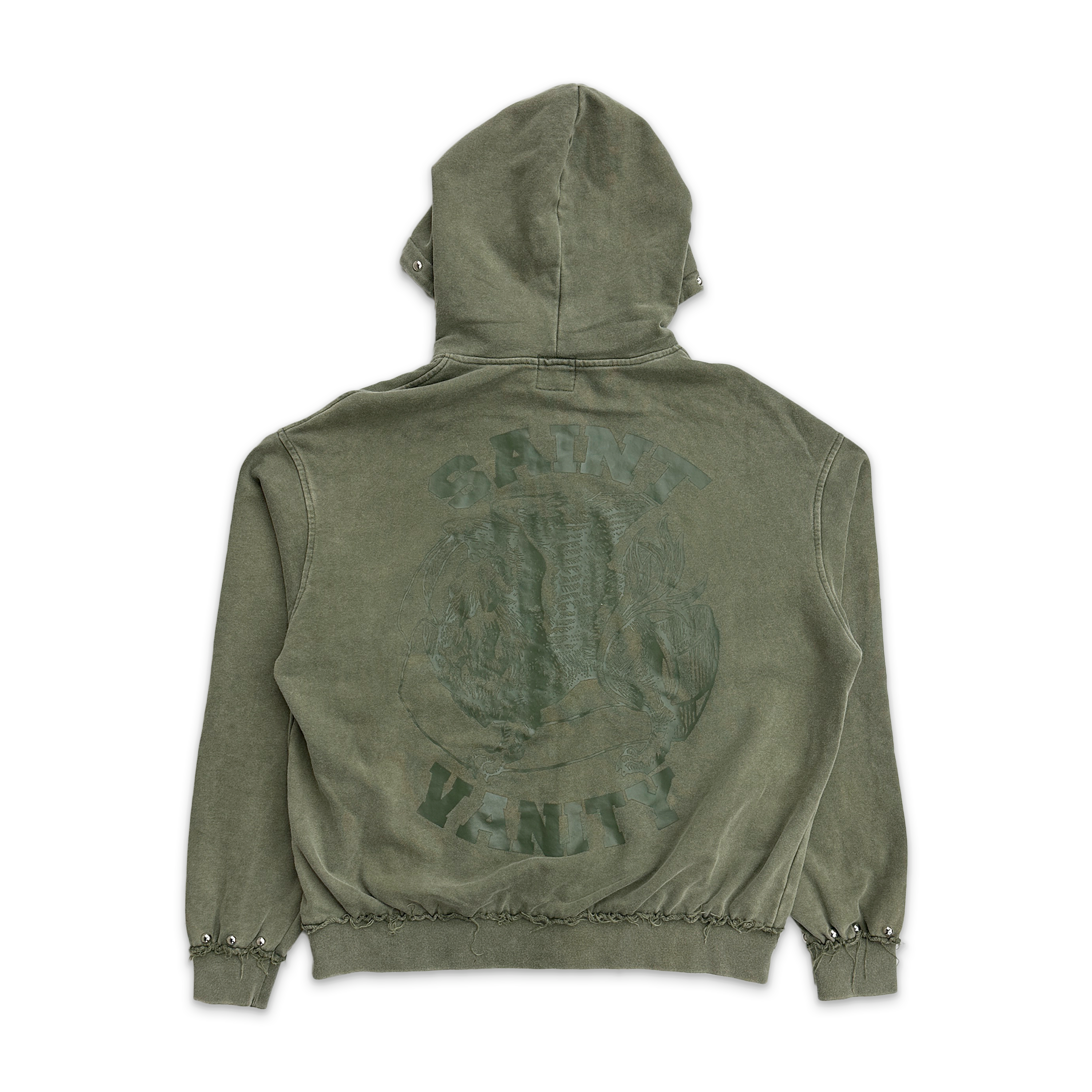 Saint Vanity Terry Zip Up Olive