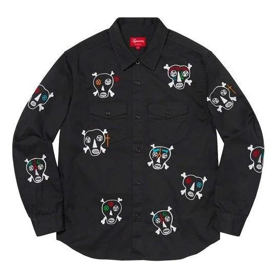 Supreme X Clayton Patterson Skeleton Button Up