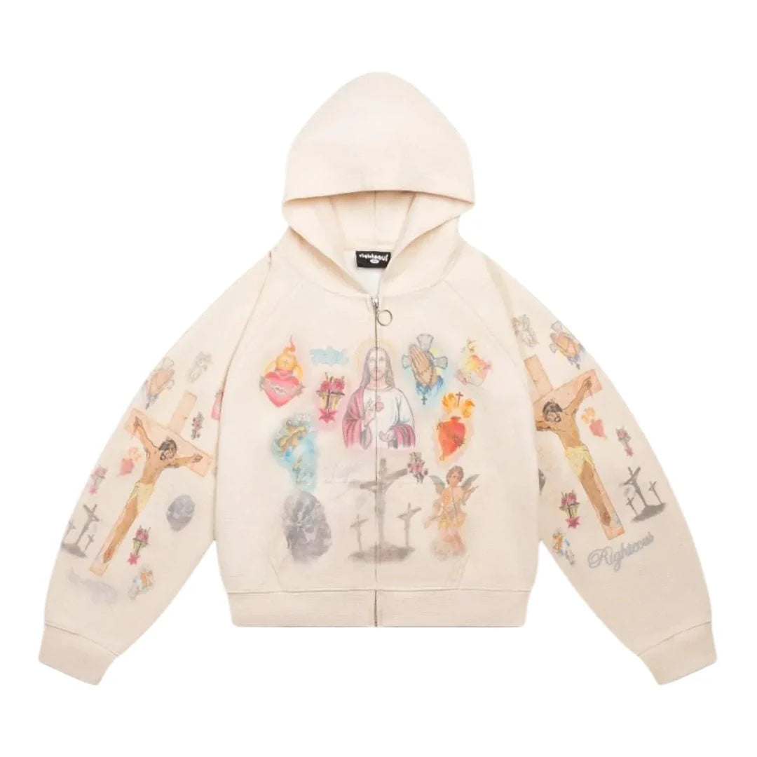 Righteous Thermal Zip Up Cream
