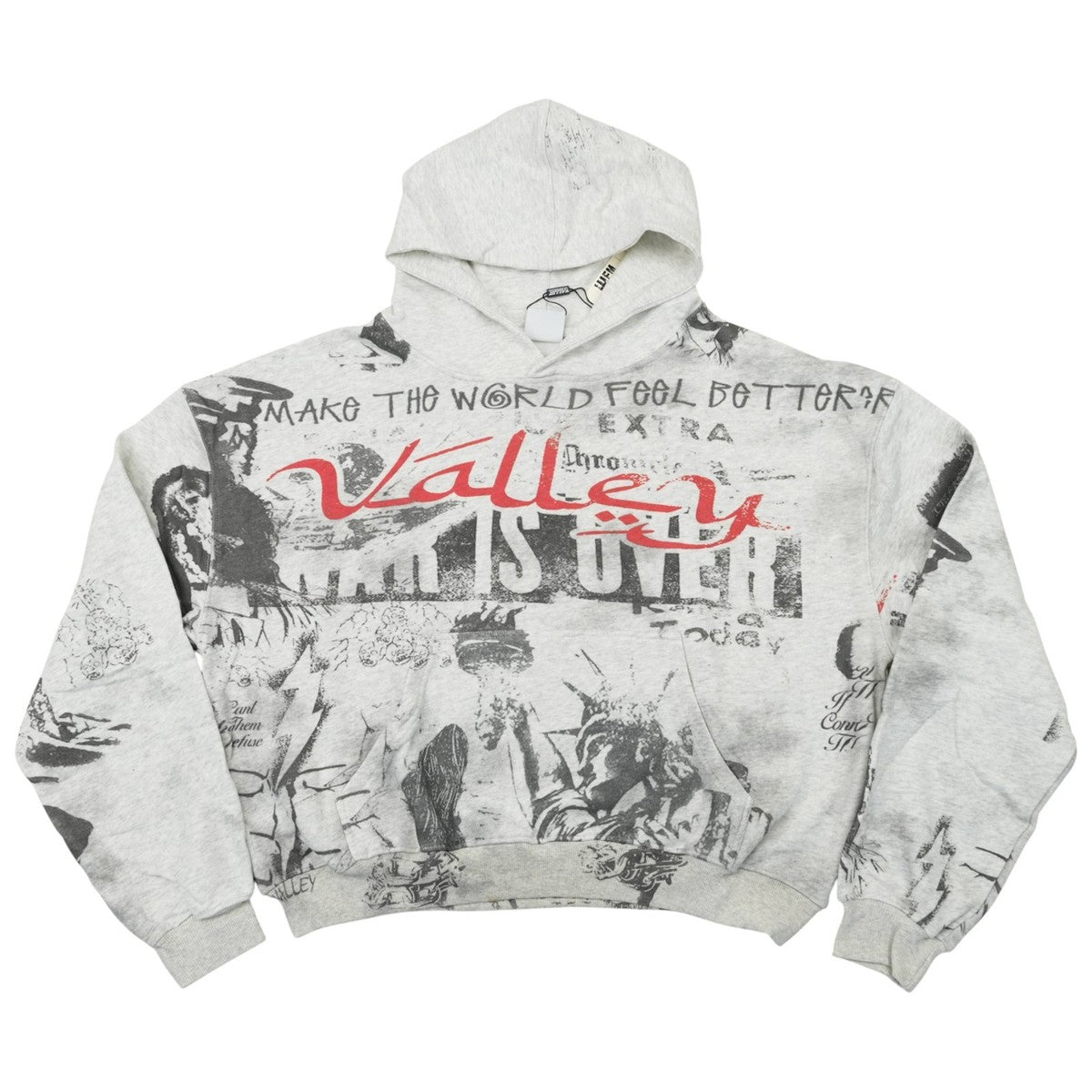 Vale Hoodie Mural Grey