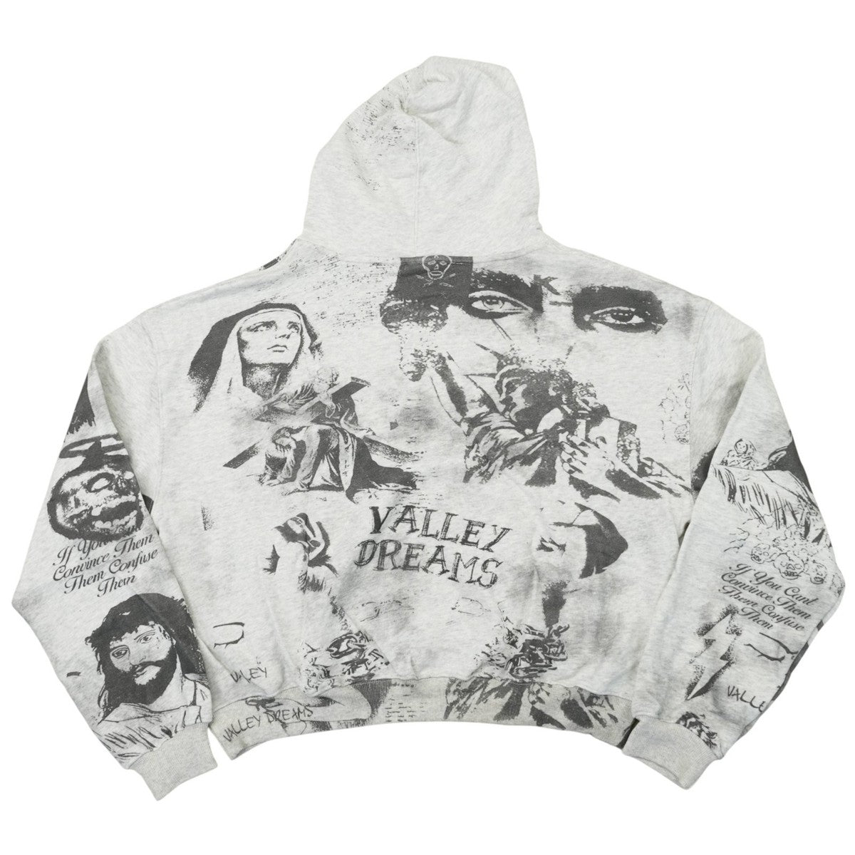 Vale Hoodie Mural Grey