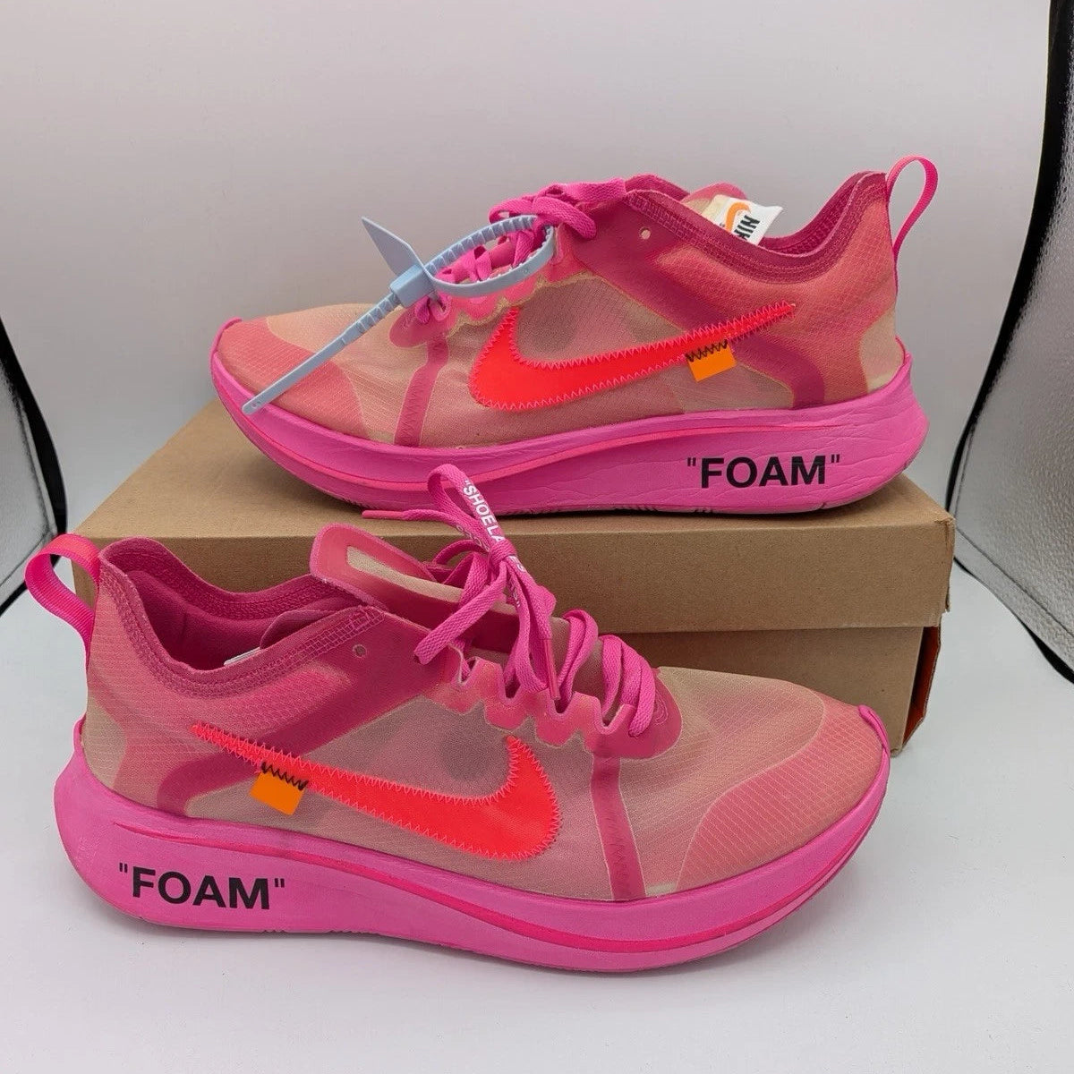 Off-White Nike Zoom Fly SP Tulip Pink (Pre-Owned)