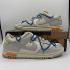 Nike Off-White Dunk Low Lot 10/50 Sail/Grey/Blue (Pre-Owned)