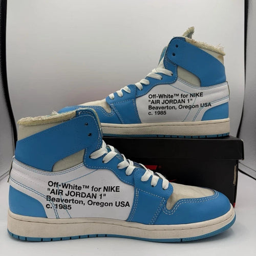 Air Jordan 1 Retro High OG x Off-White UNC Blue (Pre-Owned)