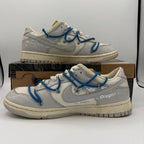 Nike Off-White Dunk Low Lot 10/50 Sail/Grey/Blue (Pre-Owned)