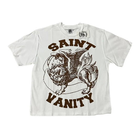 Saint Vanity Griffin Tee White/Brown
