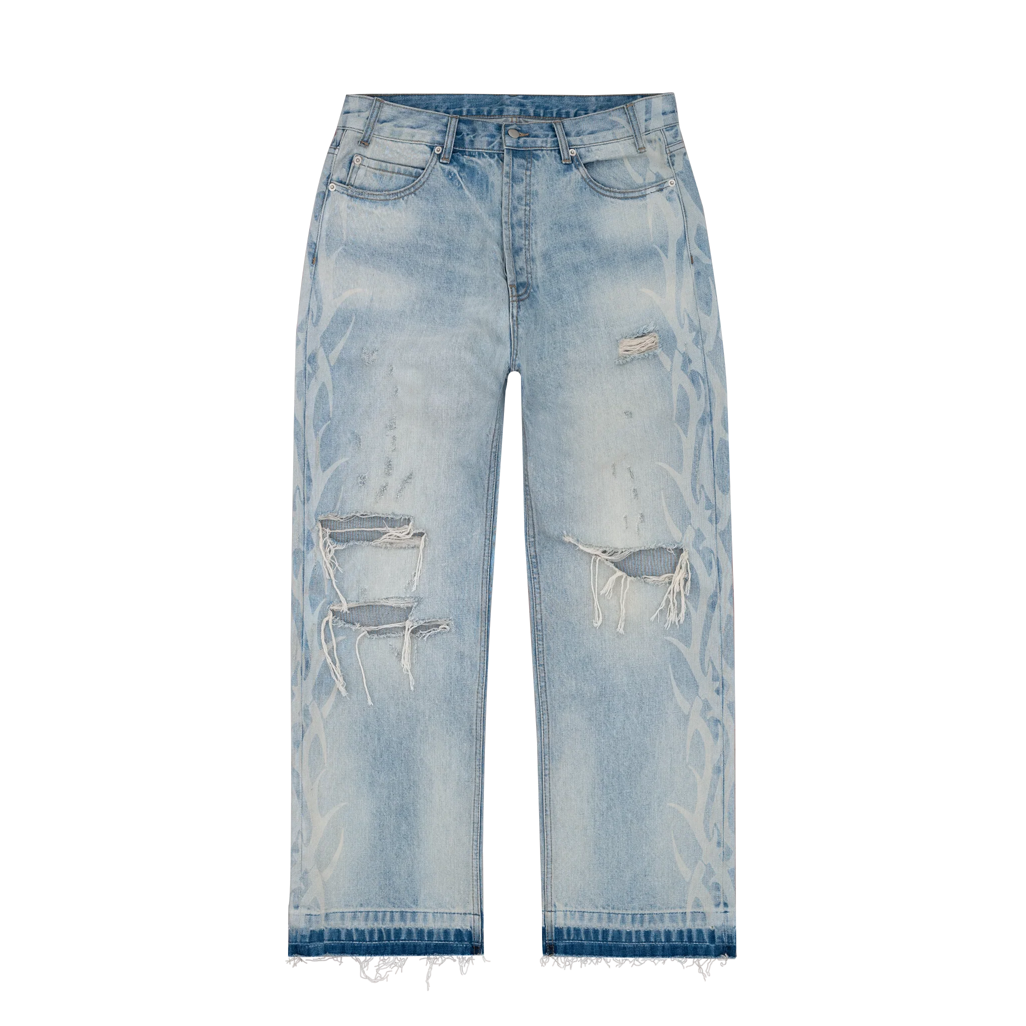 Bravest Studios Blue Tribal Denim Jeans